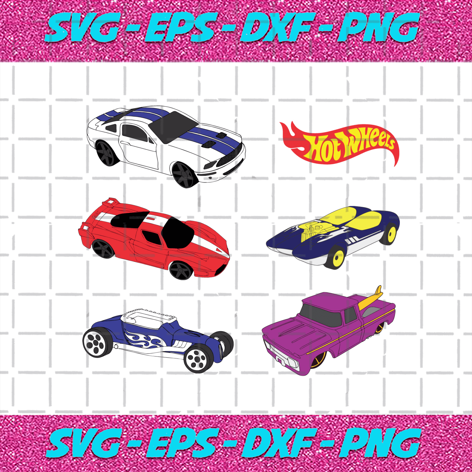 Hot Wheels Svg Bundle Trending Svg Hot Wheels Svg Toy Car Svg