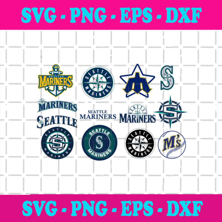 Seattle Mariners Logo Mlb Baseball Svg Sport Svg Seattle Mariners Svg