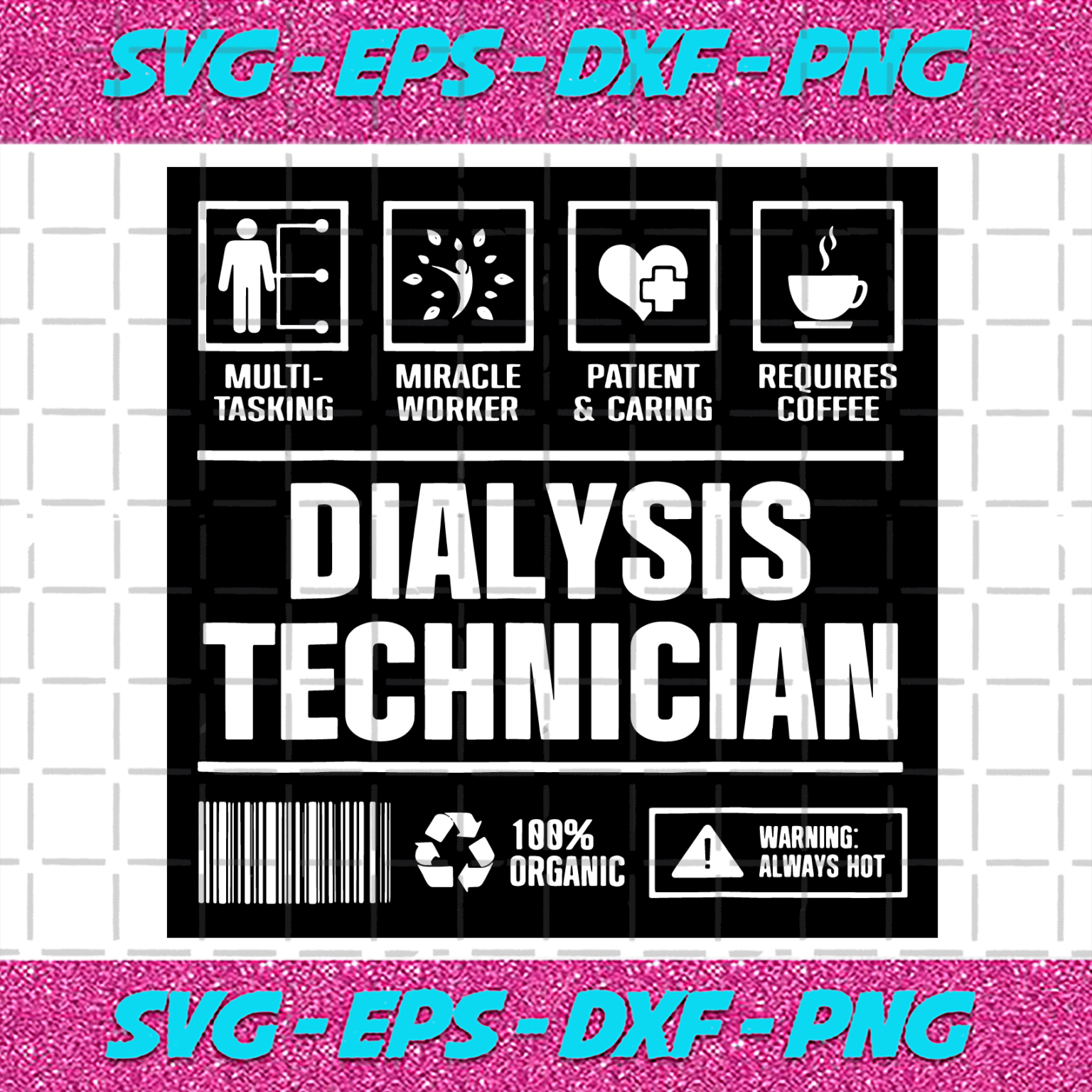 Dialysis Technician Hemodialysis Technician Week Svg, Trending Svg