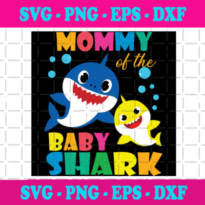 Mommy Of The Baby Shark Svg, Trending Svg, Baby Shark Svg, Mama Shark ...