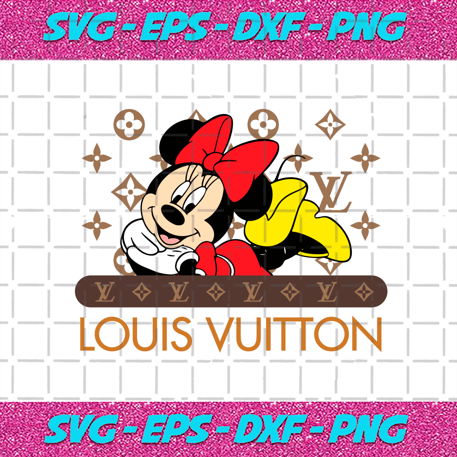 Louis Vuitton Minnie Mouse Svg, Trending Svg, LV Minnie Svg, Louis ...