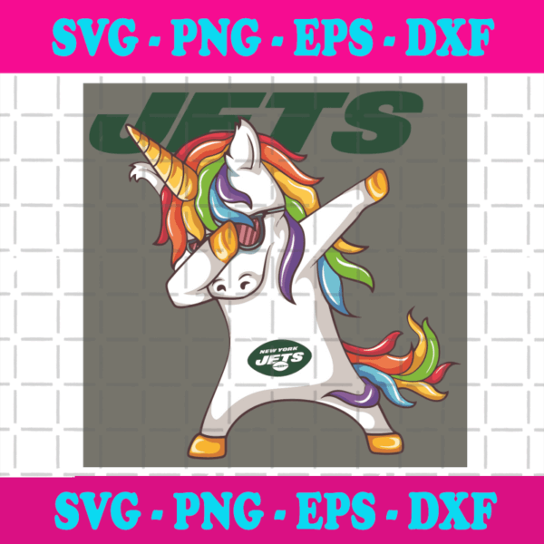 Dabbing Unicorn New York Jets Svg, Sport Svg, New York Jets Svg, New ...