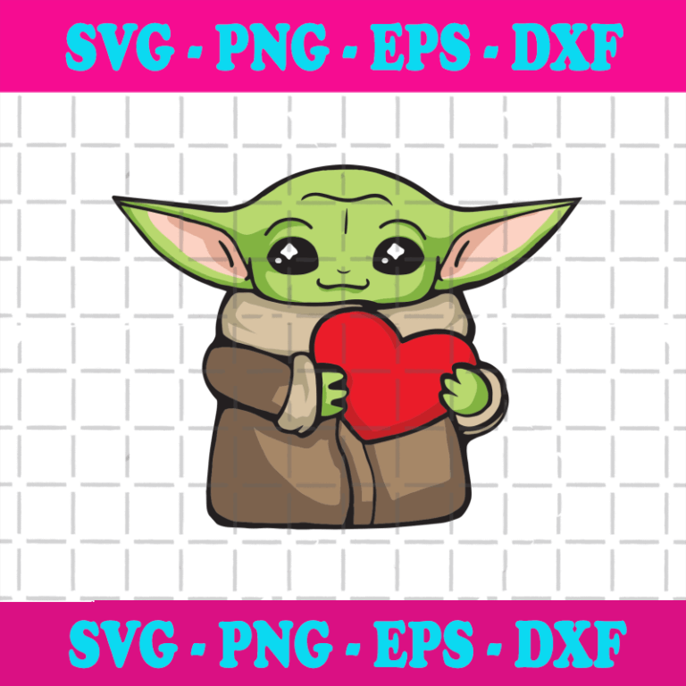 Valentine Baby Yoda Svg, Valentine Svg, Baby Yoda Svg, Star Wars Svg ...