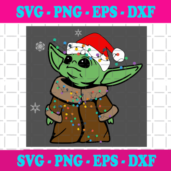 Christmas Baby Yoda Svg, Christmas Svg, Christmas Gift, Merry Christmas