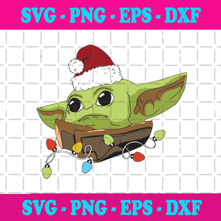 Christmas Baby Yoda Svg, Christmas Svg, Baby Yoda Svg, Yoda Wearing