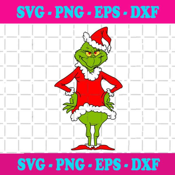 Santa Grinch Svg, Christmas Svg, Grinch Svg, Santa Grinch Svg, Santa ...