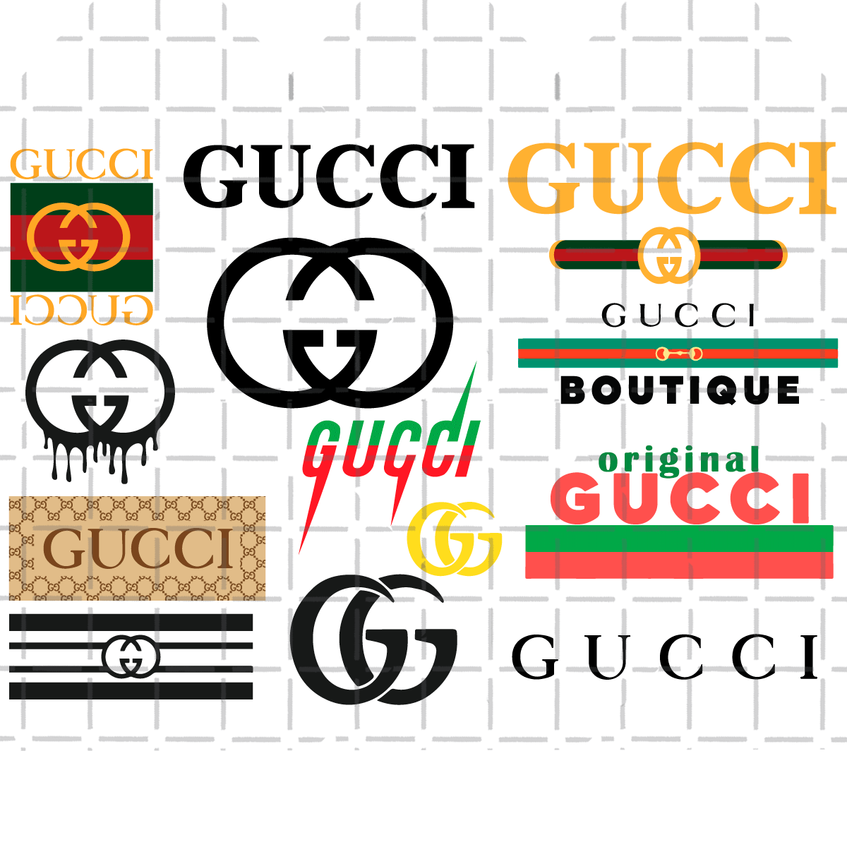 Minnie Gucci Logo Bundle Svg Logo Svg, Minnie Svg, Gucci Svg