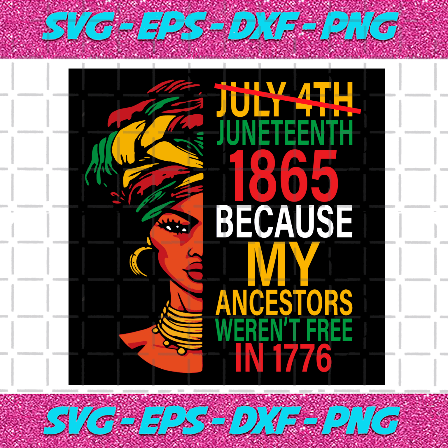 Juneteenth is My Independence Day Not July 4th Svg, Juneteenth Svg ...