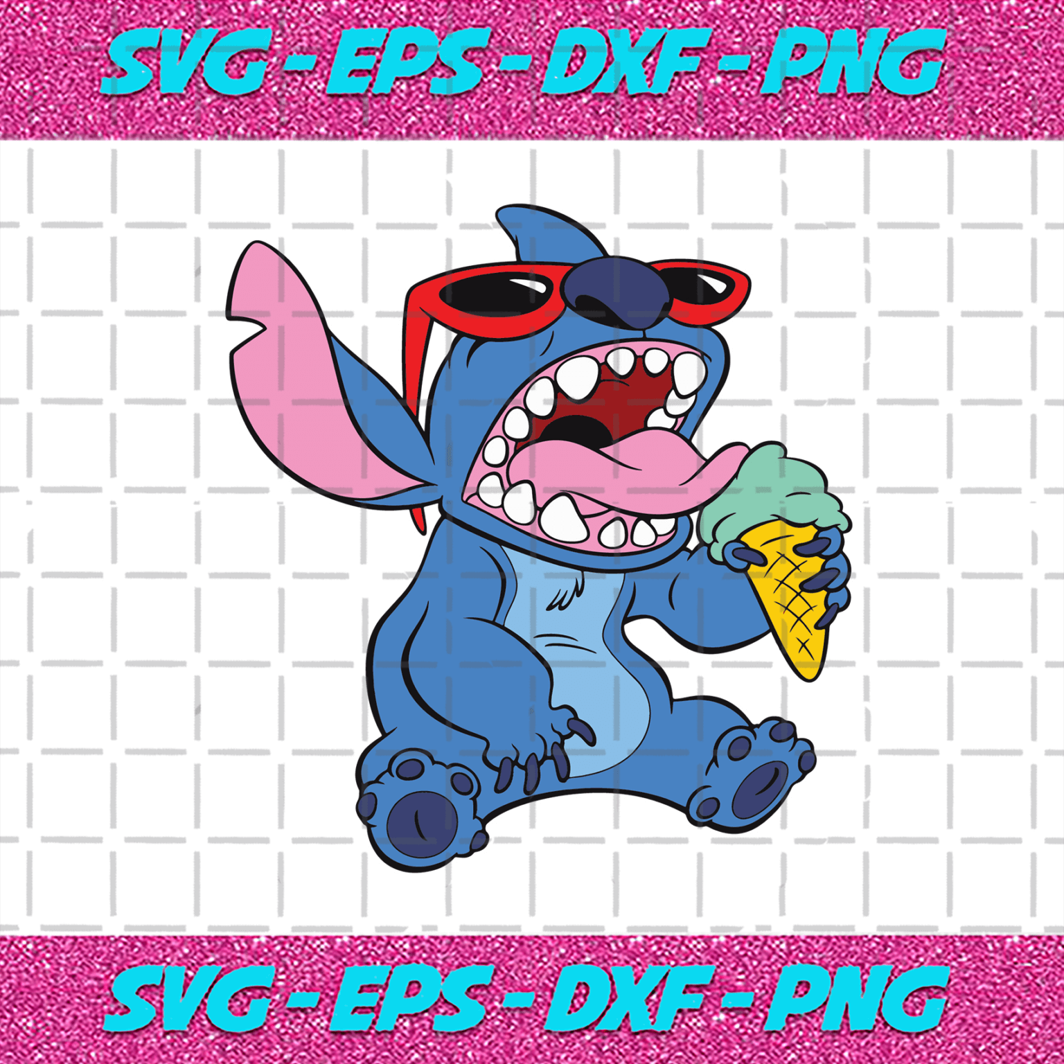 Stitch And Ice Cream Svg, Trending Svg, Funny Stitch Svg, Ice Cream Svg 