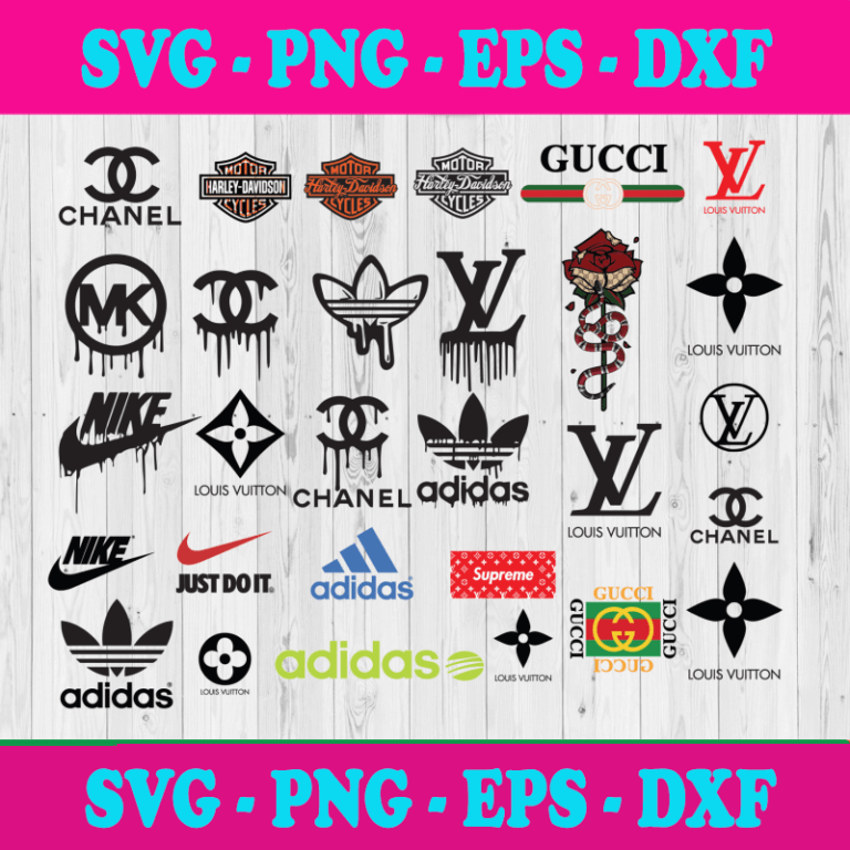 Logo Brand Bundle Svg, Chanel Svg, Luxury Brand Svg, Adidas Svg, Nike ...