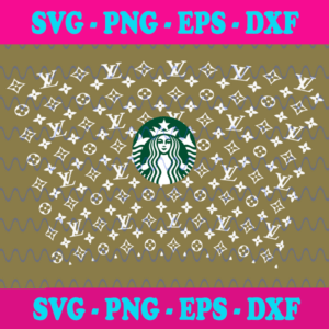 Louis Vuitton Full Wrap For Starbucks Cup svg, Trending svg, lv Starbucks Cup, lv Starbucks svg, Starbucks Wrap svg