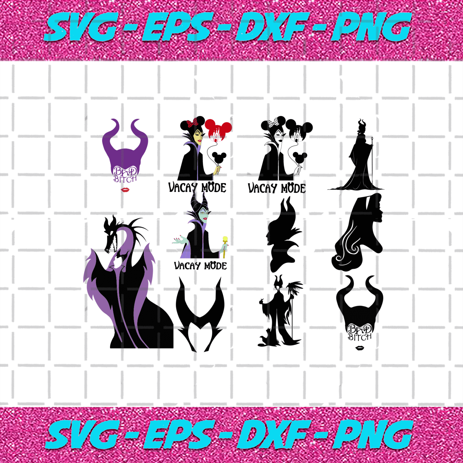 Maleficent Bundle Svg, Trending Svg, Maleficent Svg, Witch Svg, Disney ...