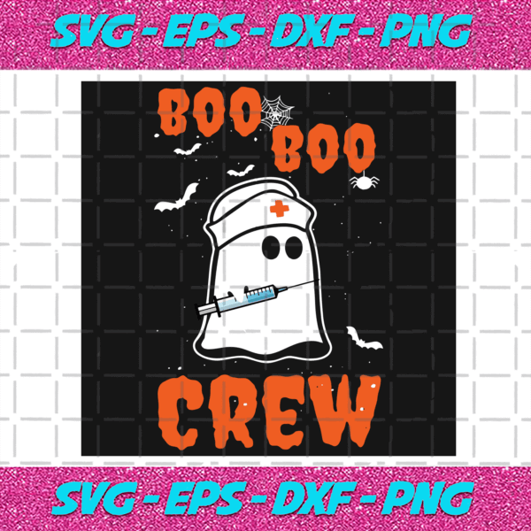 Boo Boo Crew Nursing Svg, Halloween Svg, Happy Halloween Svg, Boo Boo ...