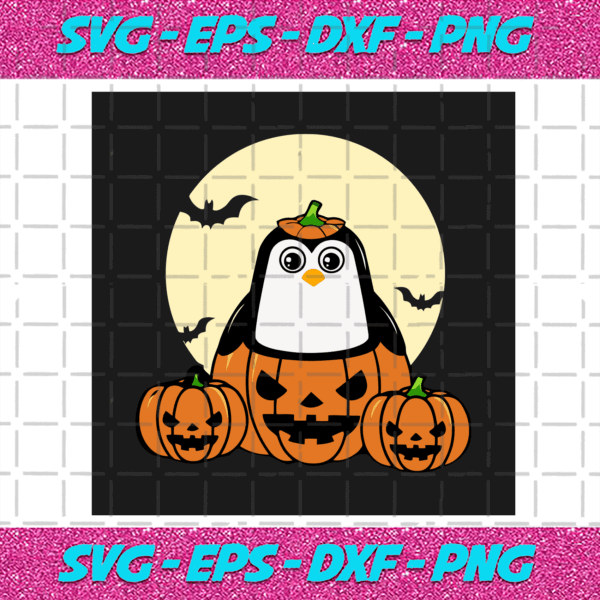 Penguin Pumpkin Svg