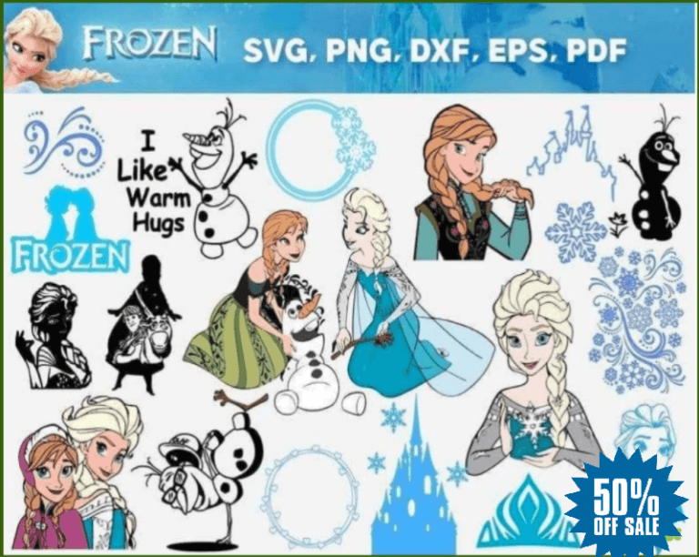 Frozen Movie Bundle Svg, Elsa Svg, Anna Svg, Olab Svg