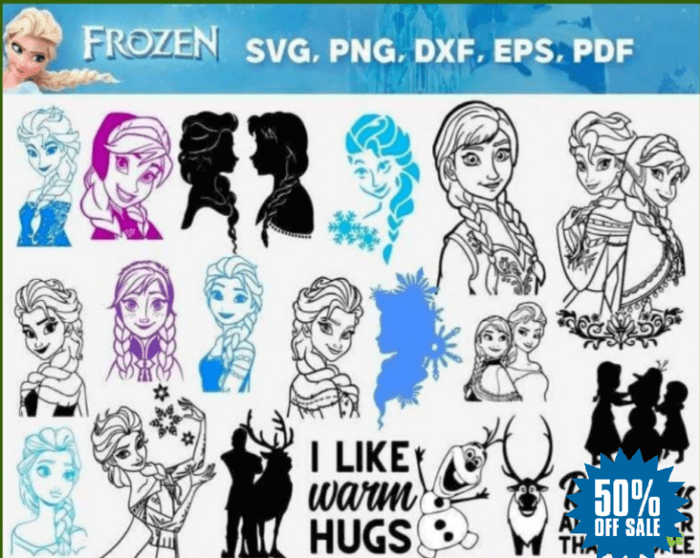 Frozen Svg, Elsa Svg, Anna Svg, Olab Svg