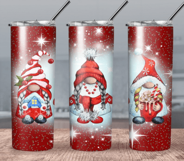 Red Christmas Gnomes Wrap