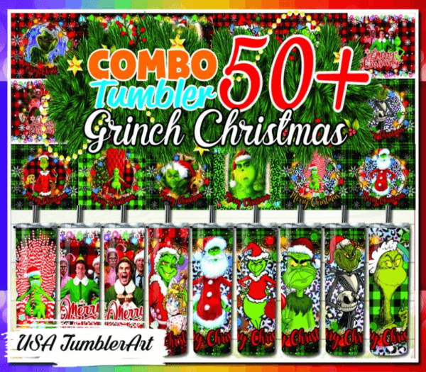 50+ Grinch Christmas Tumbler