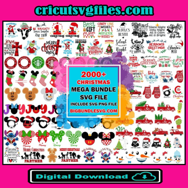 2000+ Christmas SVG Bundle