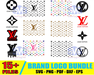 Brand Logo Bundle Svg, Brand Fashion Svg, Logo Bundle Svg, 15