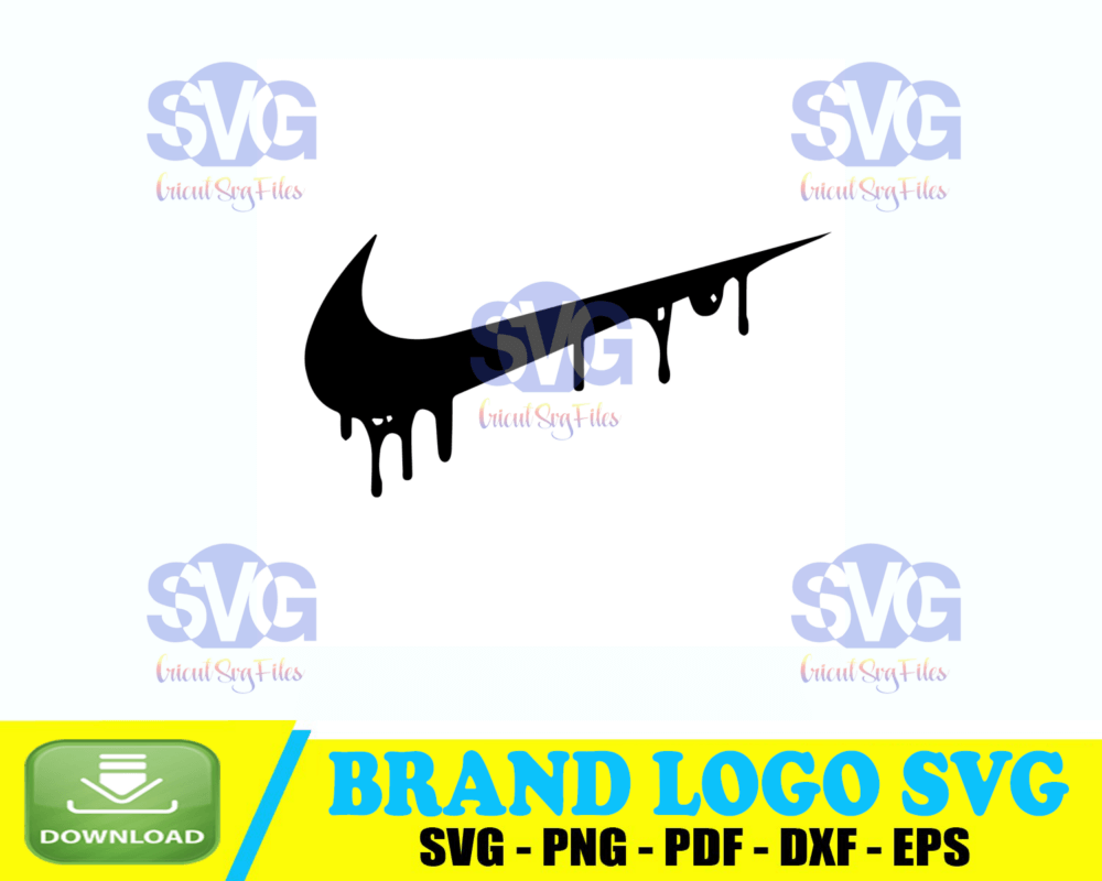 Nike logo Dripping Svg, Fashion Logo Svg, Famous Brand Svg